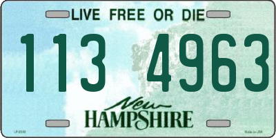 NH license plate 1134963