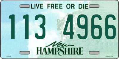 NH license plate 1134966