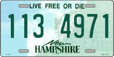 NH license plate 1134971