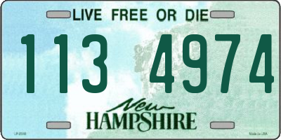 NH license plate 1134974