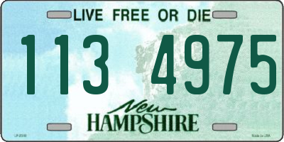 NH license plate 1134975