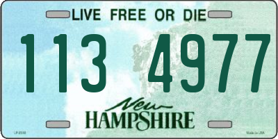 NH license plate 1134977