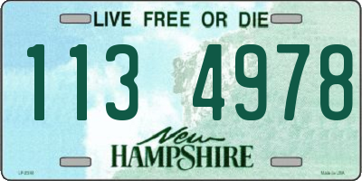NH license plate 1134978