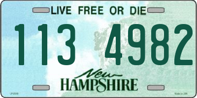 NH license plate 1134982