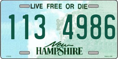 NH license plate 1134986