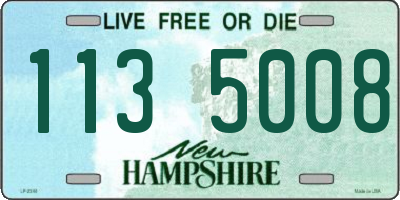 NH license plate 1135008