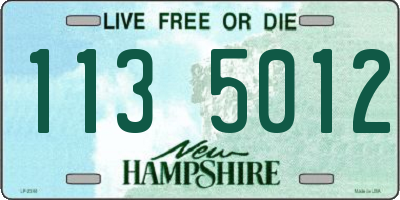 NH license plate 1135012