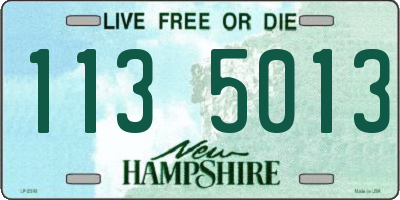 NH license plate 1135013