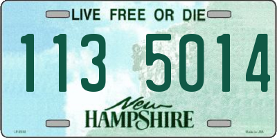 NH license plate 1135014