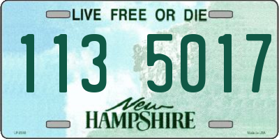 NH license plate 1135017