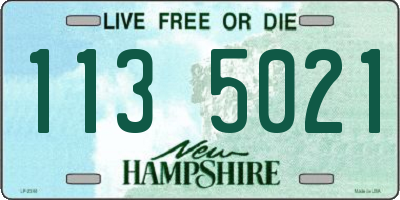 NH license plate 1135021
