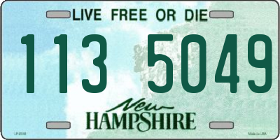 NH license plate 1135049