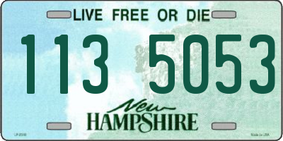 NH license plate 1135053