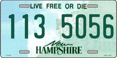 NH license plate 1135056
