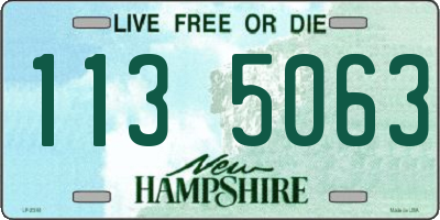 NH license plate 1135063