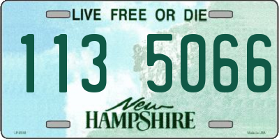 NH license plate 1135066