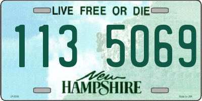 NH license plate 1135069
