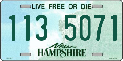 NH license plate 1135071