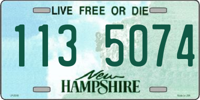 NH license plate 1135074