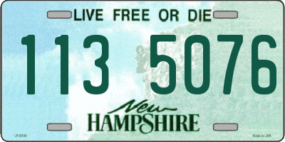 NH license plate 1135076
