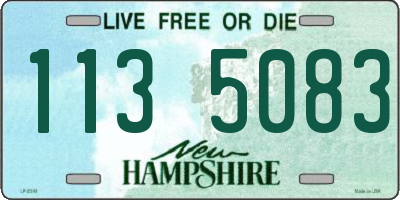 NH license plate 1135083