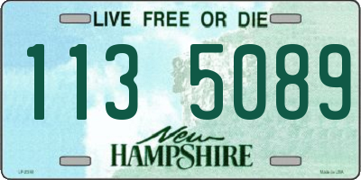 NH license plate 1135089