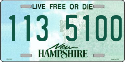 NH license plate 1135100