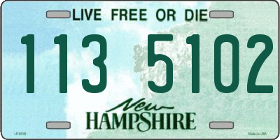 NH license plate 1135102