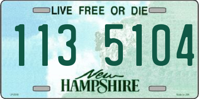 NH license plate 1135104