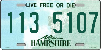 NH license plate 1135107