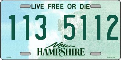 NH license plate 1135112