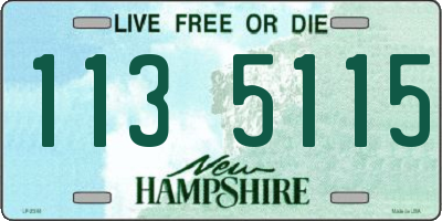 NH license plate 1135115