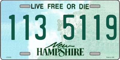 NH license plate 1135119