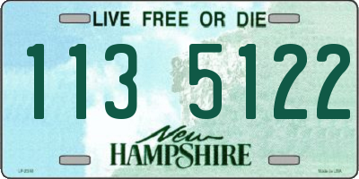 NH license plate 1135122