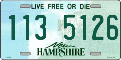 NH license plate 1135126