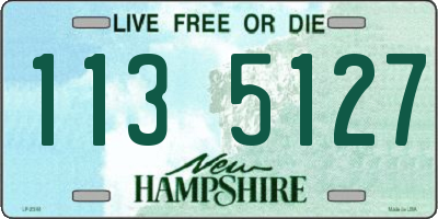 NH license plate 1135127
