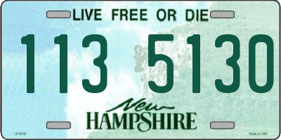 NH license plate 1135130