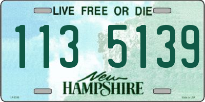 NH license plate 1135139