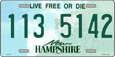 NH license plate 1135142