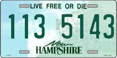 NH license plate 1135143