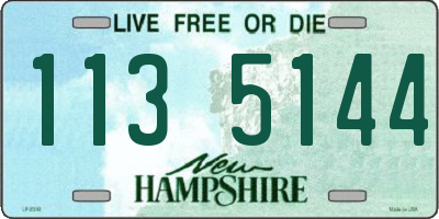 NH license plate 1135144