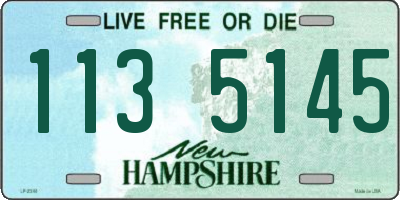 NH license plate 1135145