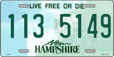NH license plate 1135149