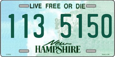 NH license plate 1135150