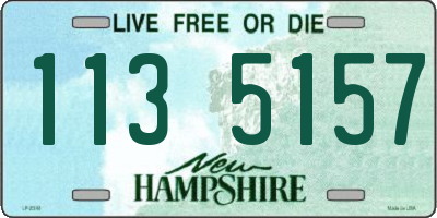 NH license plate 1135157