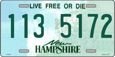 NH license plate 1135172