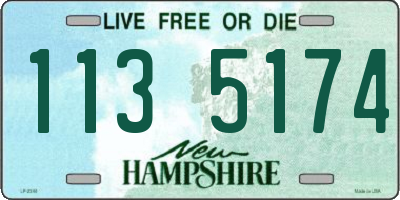 NH license plate 1135174