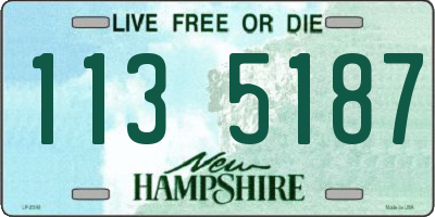 NH license plate 1135187