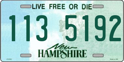 NH license plate 1135192