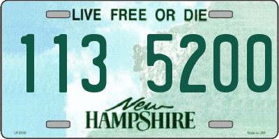 NH license plate 1135200